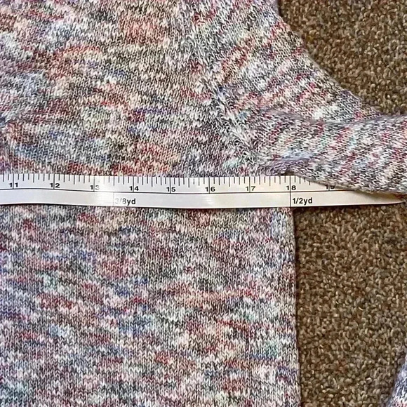 J. Jill Women's Multicolor Hooded Cotton Blend Pullover Sweater. Size Small. - Picture 4 of 9